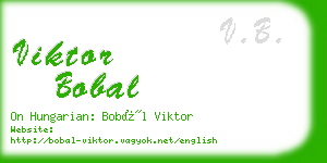 viktor bobal business card